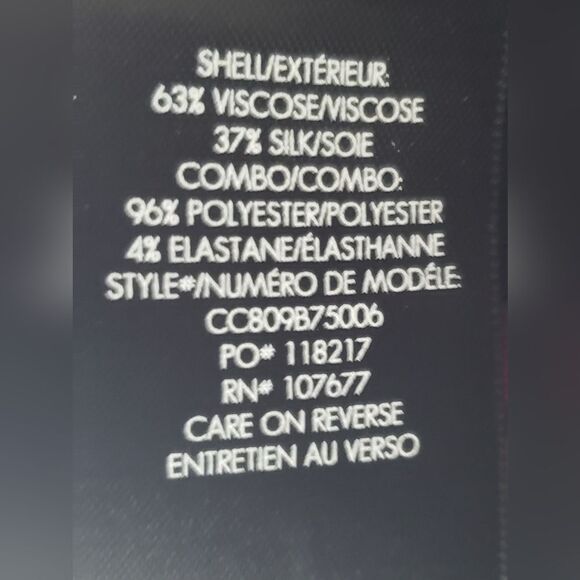 Alice & Olivia Silk Blend Multi Color Semi Sheer Long Sleeve Blouse Size… - Picture 9 of 10